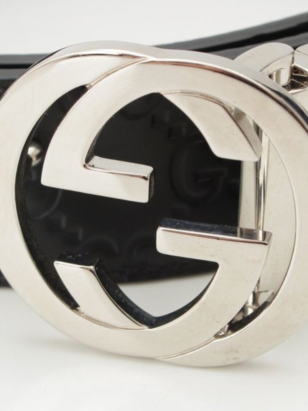 Gucci Leather GG Guccissima Reversible Belt Black Dark Brown - Picture 3 of 10